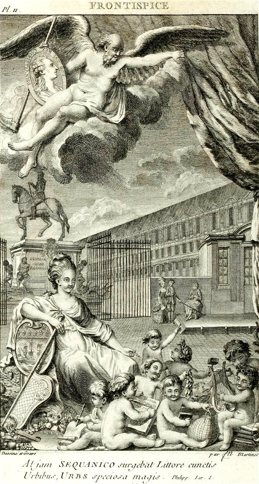 François-Nicolas Martinet - Description historique de Paris- I- Frontispice