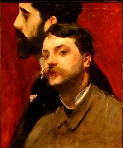 François Flameng and Paul Helleu, 1880 by Sargent
