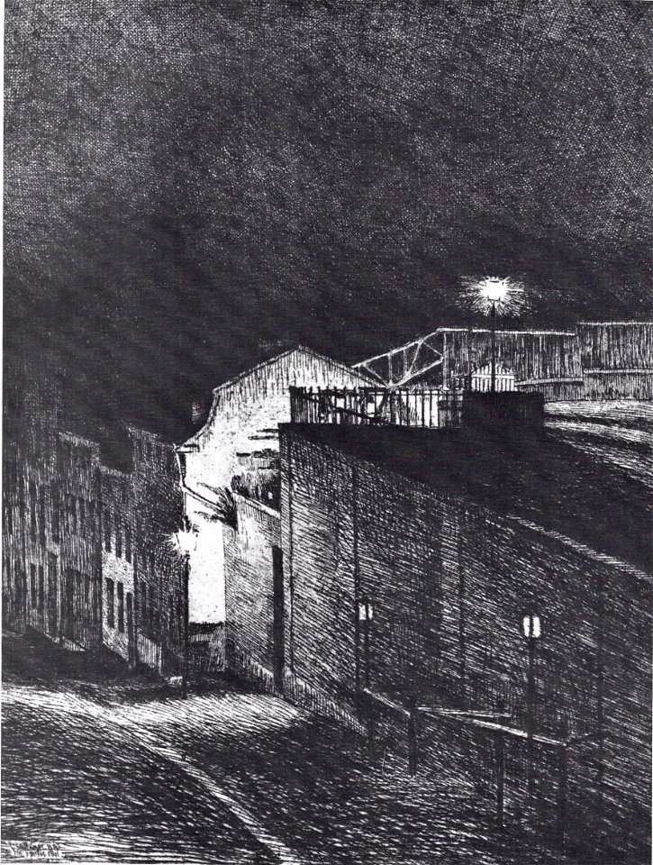 François Maréchal - Coin de rue, le soir (1911)