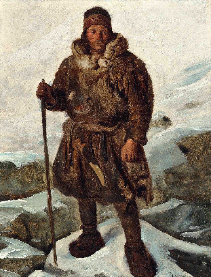 François-Auguste Biard - Un Lapon