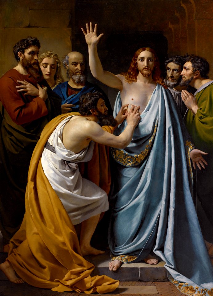 François-Joseph Navez - The Incredulity of Saint Thomas - 2007.716 - Museum of Fine Arts