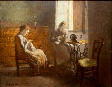 François Guiguet - Les Ouvrières, huile sur toile (1892)