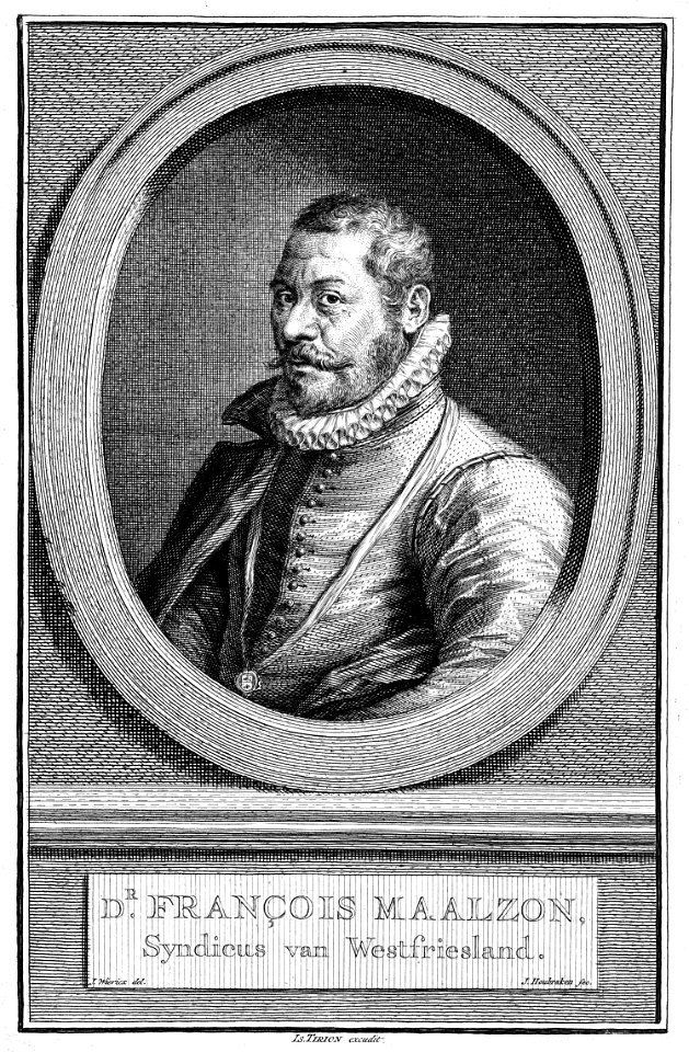 François Maelson, by Jacob Houbraken
