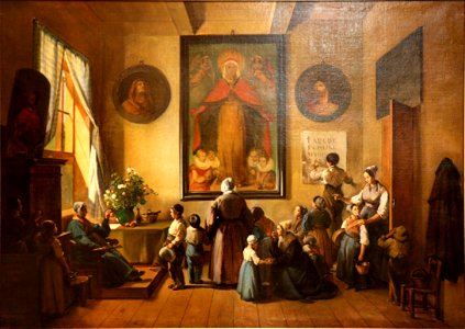 François Marius Granet - Intérieur d'une salle d'asile