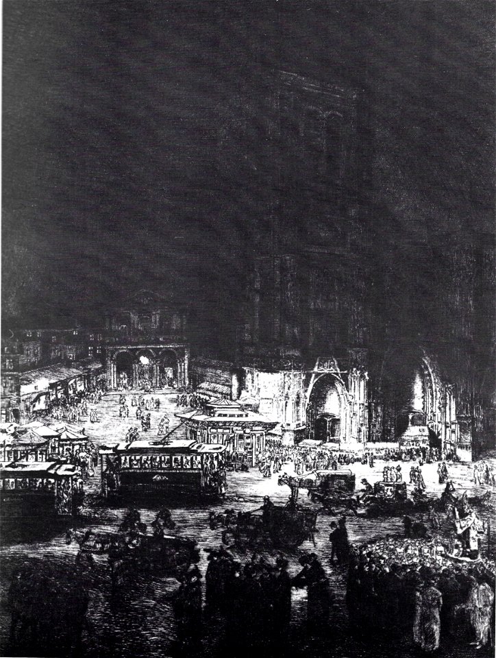 François Maréchal - La cathédrale. La nuit (1912)