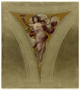 François Schommer - Esquisse pour l'escalier des fêtes de l'Hôtel de Ville de Paris , La chanson bacchique - PPP4253 - Petit Palais