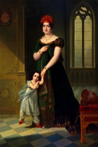 François Joseph Kinson Portrait of the Duquesa de Frias and her son 1819