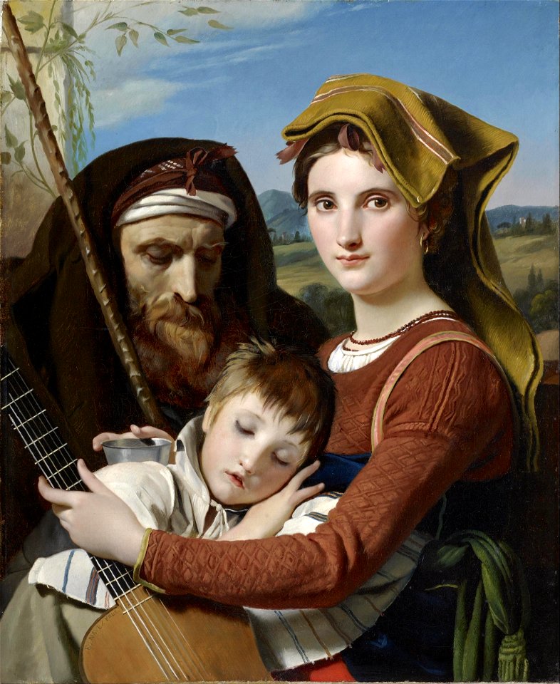 François-Joseph Navez - Roman Shepherd Family in the Campagna - Google Art Project