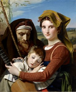 François-Joseph Navez - Roman Shepherd Family in the Campagna - Google Art Project