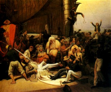 François-Auguste Biard - Le Passage de la Ligne