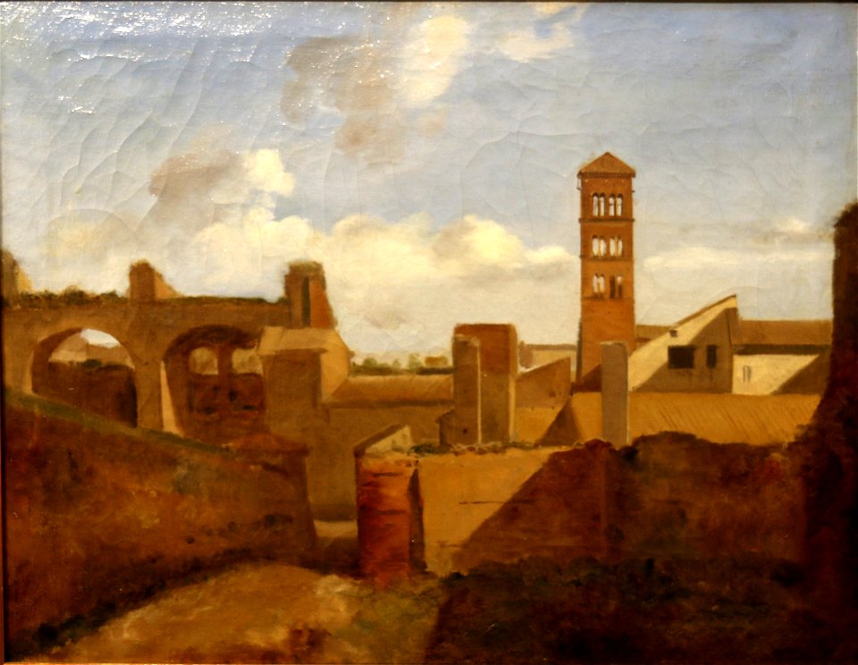 François Marius Granet - Vue de l'église Sainte-Françoise-Romaine