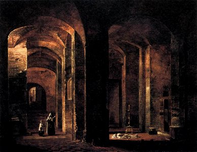 François-Marius Granet - Crypt of San Martino ai Monti, Rome - WGA10363