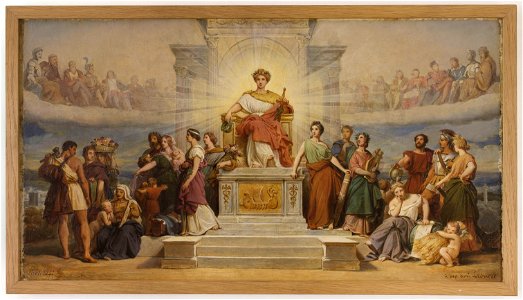 François-Edouard Picot - Esquisse pour l'ancien Hôtel de Ville de Paris , Le triomphe de la Ville de Paris - PPP4687 - Musée des Beaux-Arts de la ville de Paris