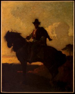 François Nicolas Chifflart - Berger à cheval dans la campagne de Rome - PPP30 - Musée des Beaux-Arts de la ville de Paris