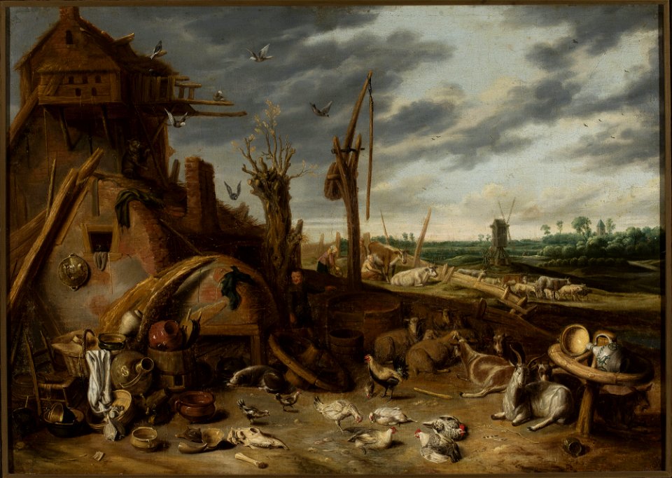 François Ryckhals - Farmyard - M.Ob.1741 - National Museum in Warsaw