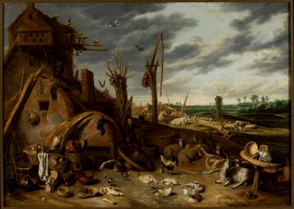 François Ryckhals - Farmyard - M.Ob.1741 - National Museum in Warsaw
