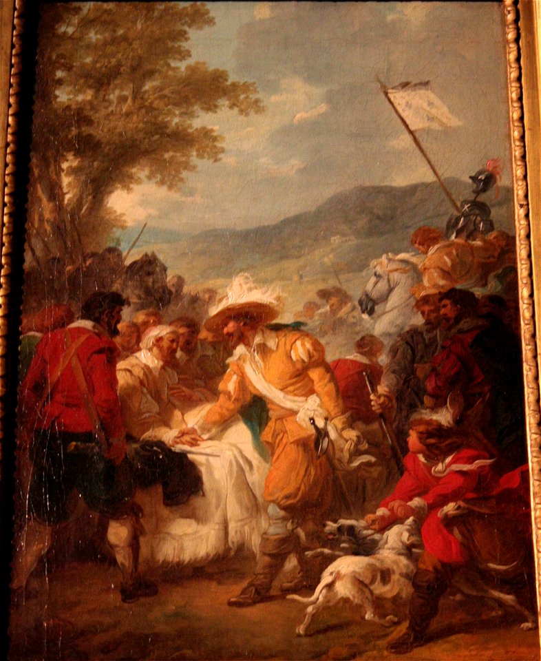 François-André Vincent - Henri IV rencontrant Sully blessé
