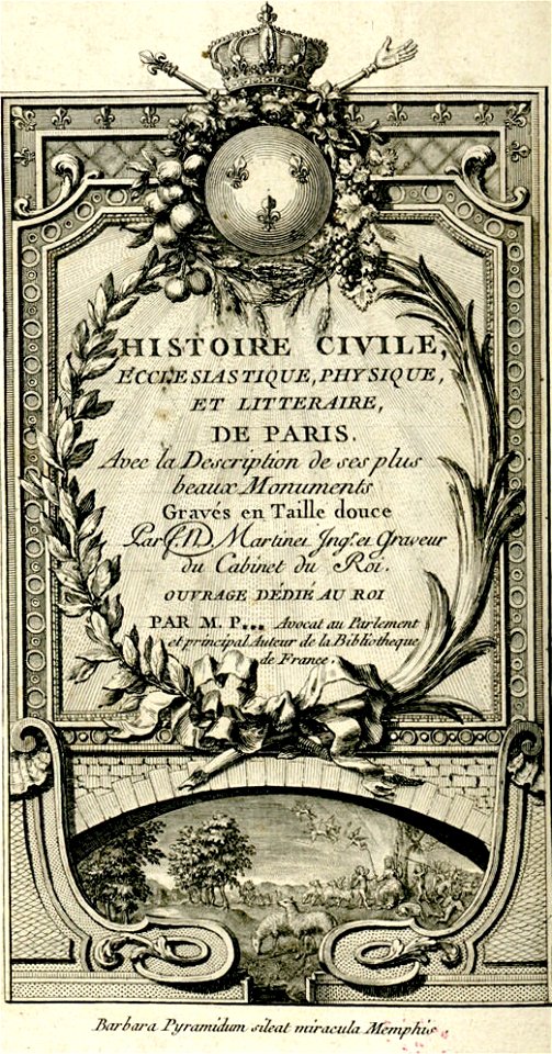 François-Nicolas Martinet -Description historique de Paris- II- sainte Geneviève et ses troupeaux