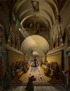 François-Marius Granet - Interior of a Capuchin Convent - 1967.31 - Yale University Art Gallery