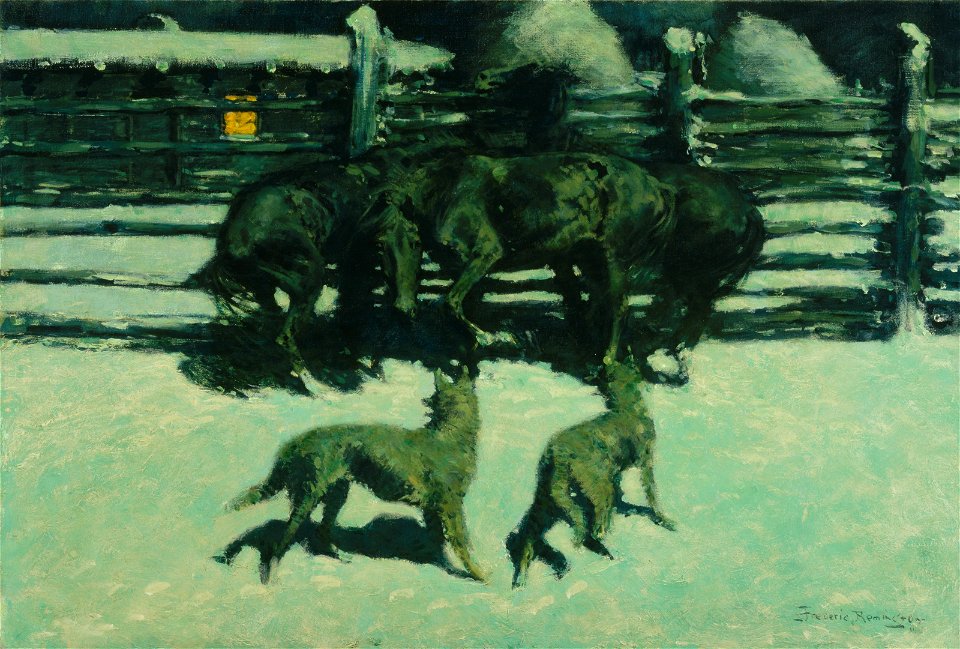 Frederic Remington - The Call for Help - 43.9 - Museum of Fine Arts