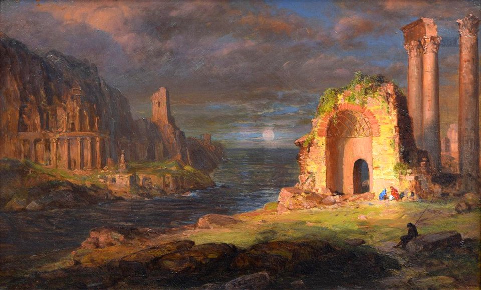 Frederic Edwin Church - Syria, Ruins by the Sea - 1922.157.1 - Reading Public Museum