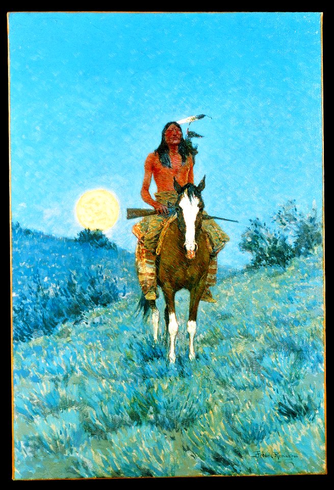 Frederic Sackrider Remington - The Outlier - Google Art Project