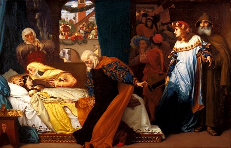 Frederic Leighton - The feigned death of Juliet - Google Art Project