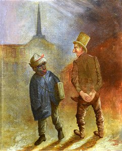 Frederick A. Spang - A Joke (Shine Yer Boots) - 1924.404.1 - Reading Public Museum