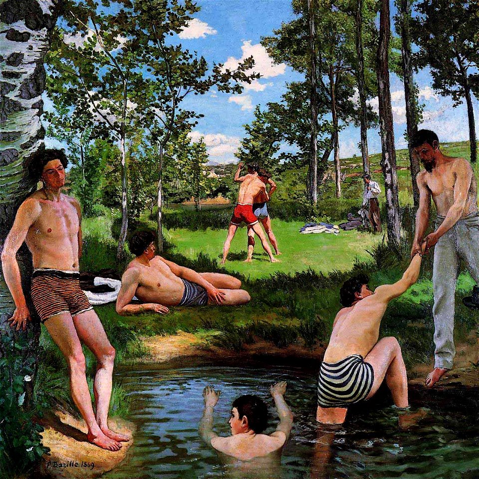 Frederic Bazille Summer Scene (Bathers)
