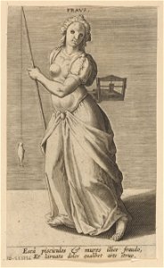 Fraus print by Philip Galle, S.I 1736, Prints Department, Royal Library of Belgium