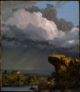 Frederic Edwin Church - A Passing Storm - 48.415 - Museum of Fine Arts