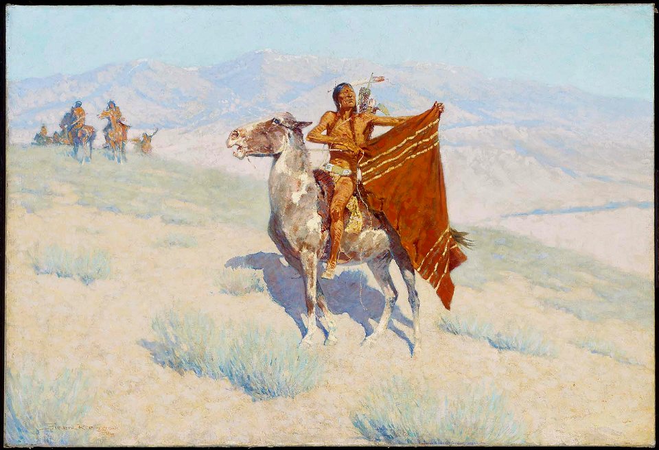 Frederic Remington - The Blanket Signal - 1993.554 - Museum of Fine Arts