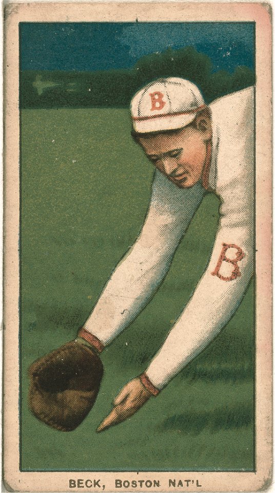 Fred Beck, Boston Doves, baseball card portrait LCCN2008675229