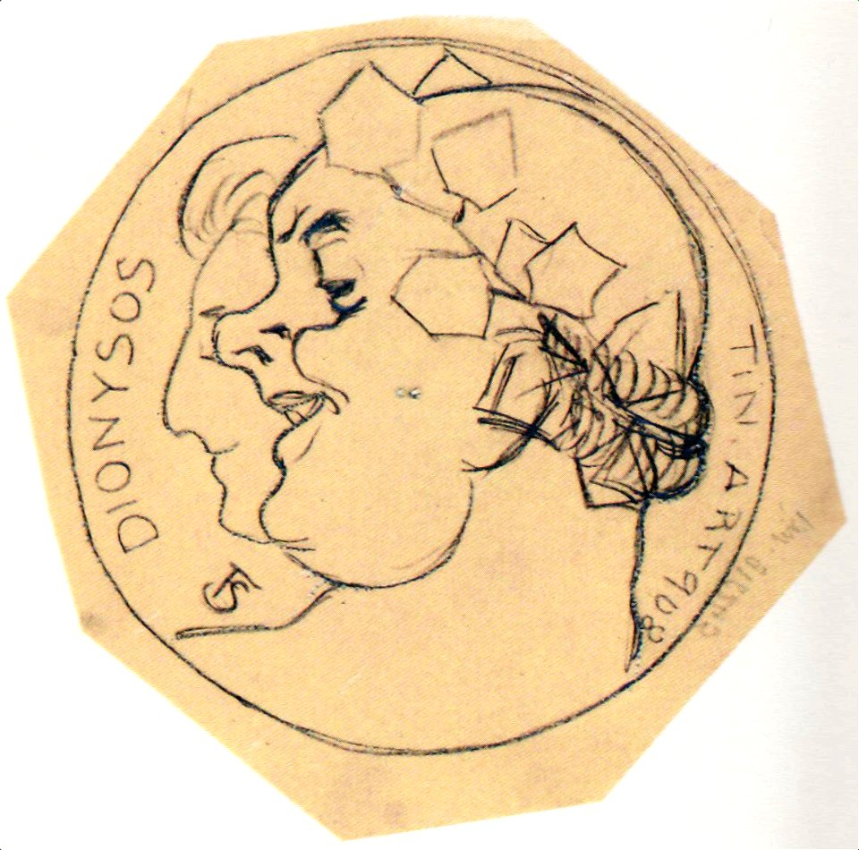 Frederic Storck - Schita medalie Dionysos