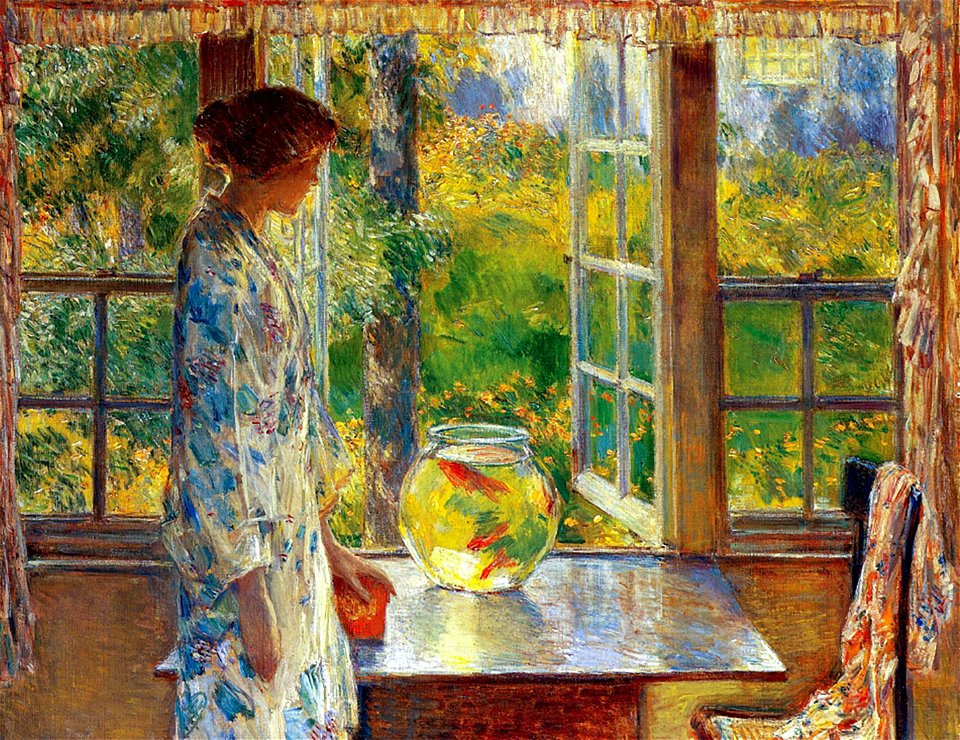 Frederick Childe Hassam - Bowl of Goldfish