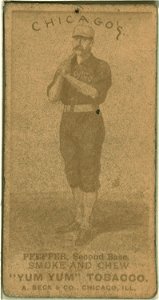Fred Pfeffer, Chicago White Stockings, baseball card portrait LCCN2007683703