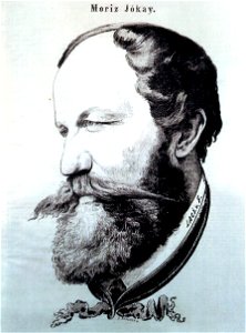 Frecskay Jókai caricature 1855