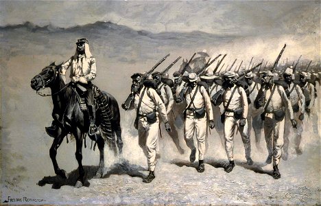 Frederic Remington - Mexican Infantry On the March - 1981.341 - Museum of Fine Arts