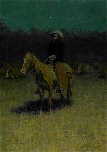 Frederic Remington - Cowpuncher's Lullaby - 2007.180 - Crystal Bridges Museum of American Art