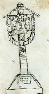 Frederic Storck - Desene - Monument funerar - Cruce (4)