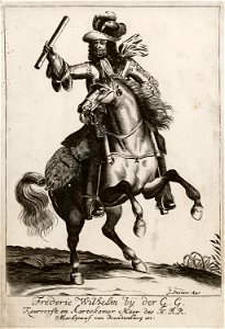 Frederic Wilhelm by der G G Keurvorst en Aartskamer Herr des H RR Markgraaf van Branderburg etc - Peeters Jacob - 1686