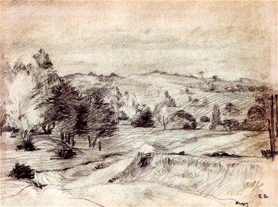 Frederic Storck - Desene - Peisaj din Arges (2)