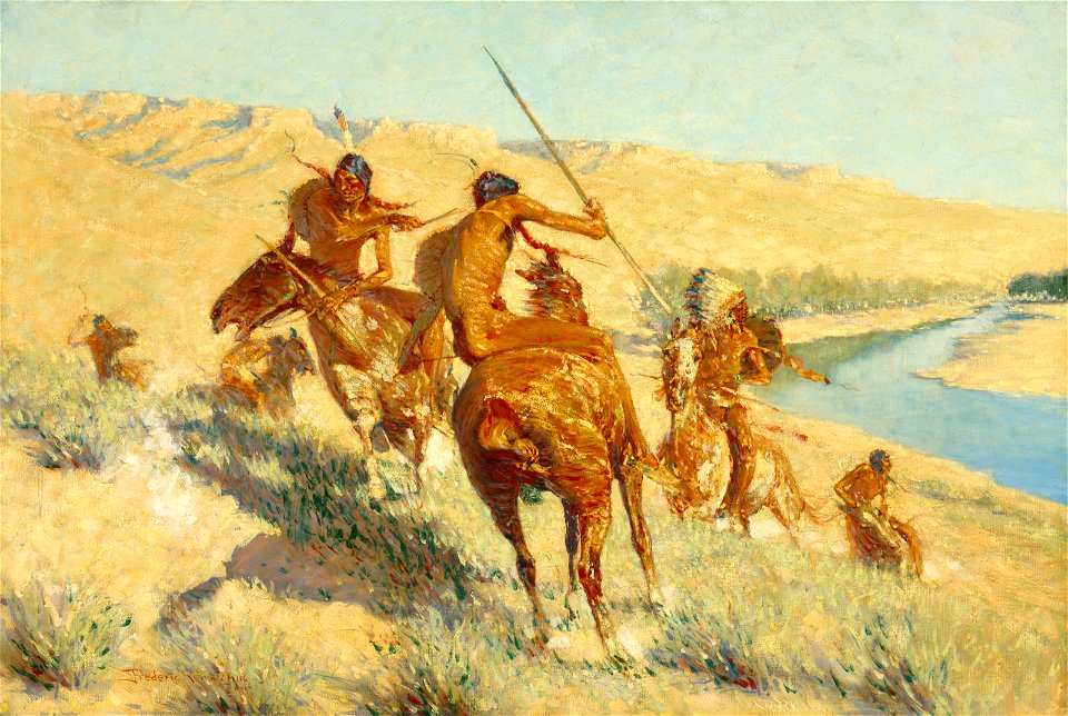 Frederic Remington - Episode of the Buffalo Gun - 43.22 - Museum of Fine Arts