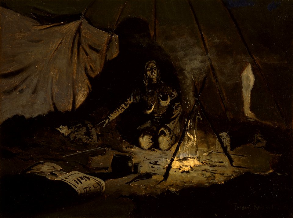 Frederic Remington - The Dry Leaves Lasted Longer Than She - 43.32 - Museum of Fine Arts
