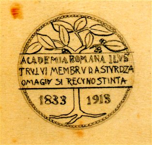 Frederic Storck - Schita medalie D. Sturdza (1)