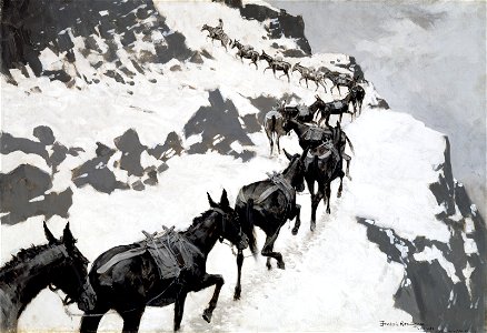 Frederic Remington - The Mule Pack - 43.56 - Museum of Fine Arts