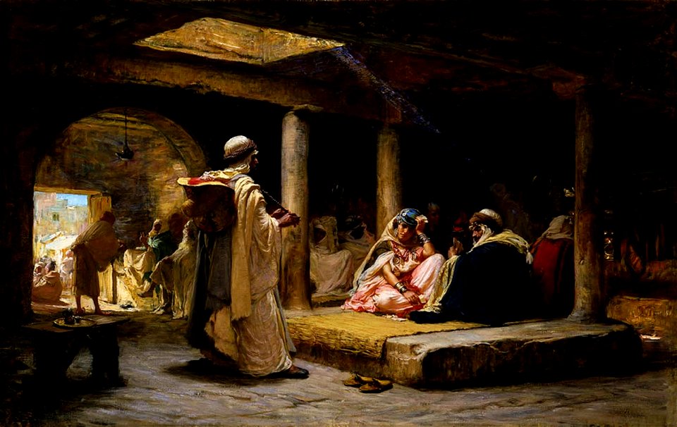 Frederick Arthur Bridgman - Cafe at Biskra, Algeria - 1993.8 - Smithsonian American Art Museum