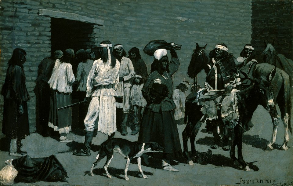 Frederic Remington - Pueblo Indian Village - 43.54 - Museum of Fine Arts