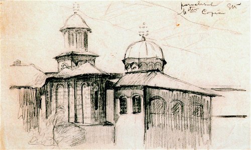 Frederic Storck - Desene - Paraclisul Manastirii Cozia