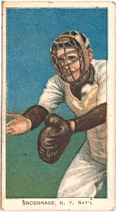 Fred Snodgrass, New York Giants, baseball card portrait LCCN2008676515